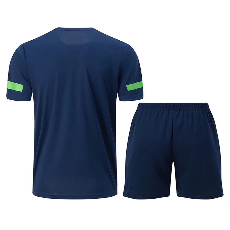 2-teiliger Herren-Sportanzug aus Mesh, atmungsaktiv, schnell trocknend, locker, Übergröße, Laufen, Fitness, Bergsteigen, lässig, kurzärmelige Shorts – Detail 5