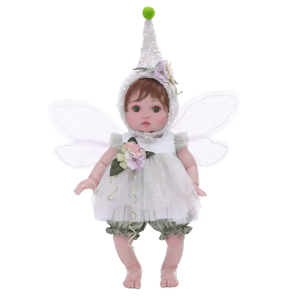 18 Inch Cloveray Cute Realistic Reborn Doll Kawaii Fairy Elves Vinyl Doll Handmade High Quality Toy Original Art For Kid Gift