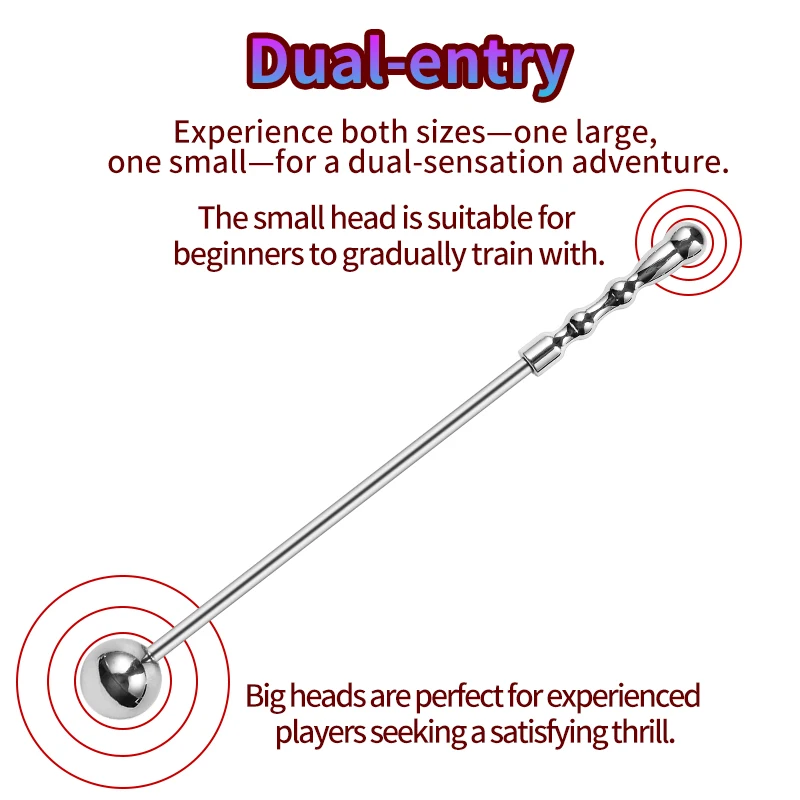 Handheld Stainless Steel Ball-Shaped Massage G Spot Wand Metal Anal Butt Plug Masturbation Pleasure Stick Anus Stimulator Sextoy view 5