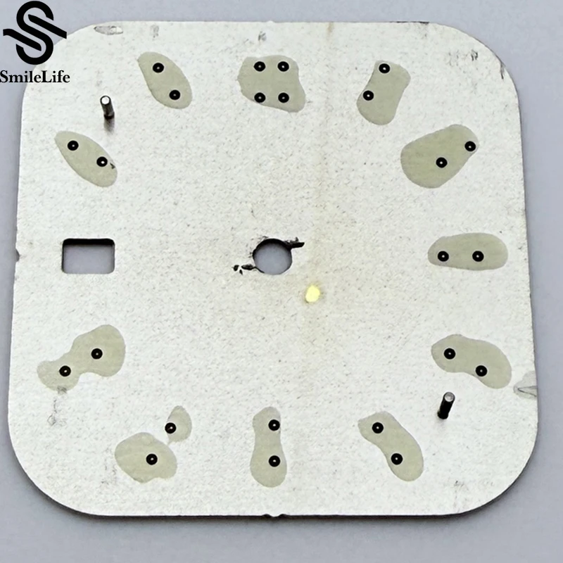 SmileLife 29.5 مللي متر ساعة مربعة الطلب الأخضر مضيئة ساعة اكسسوارات ل NH35/ NH36 حركات ساعة اكسسوارات