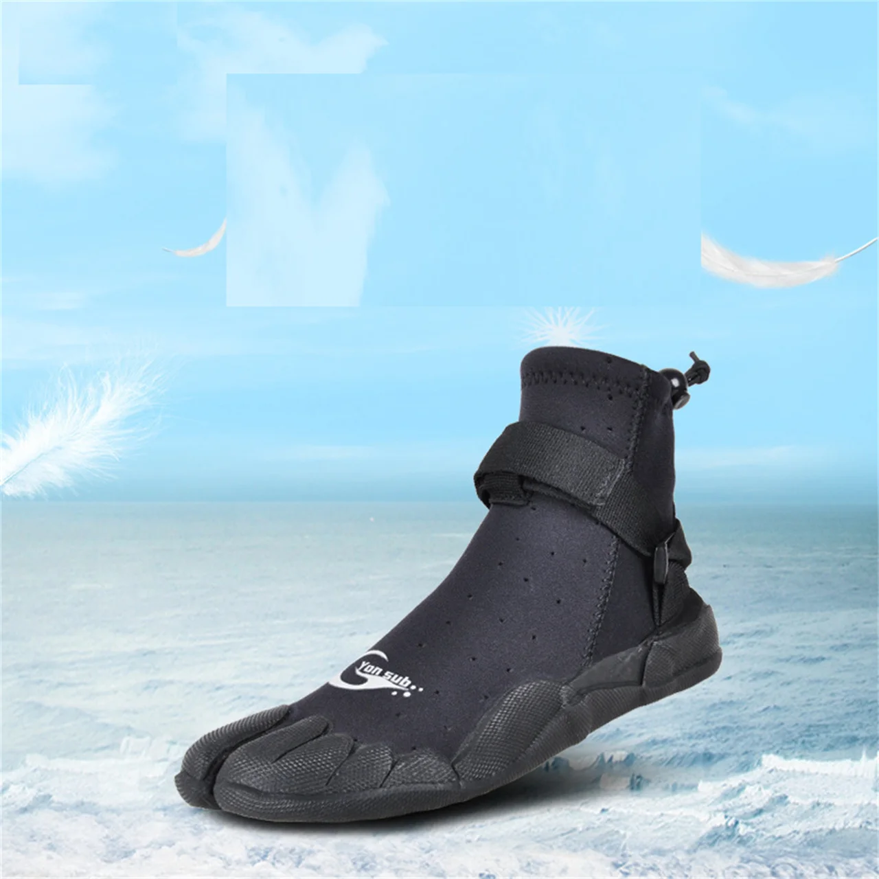 3MM neoprenowe buty do nurkowania mężczyźni kobiety Snorkeling Windsurfing Split buty z palcami odporne na zużycie Rock Fishing River buty