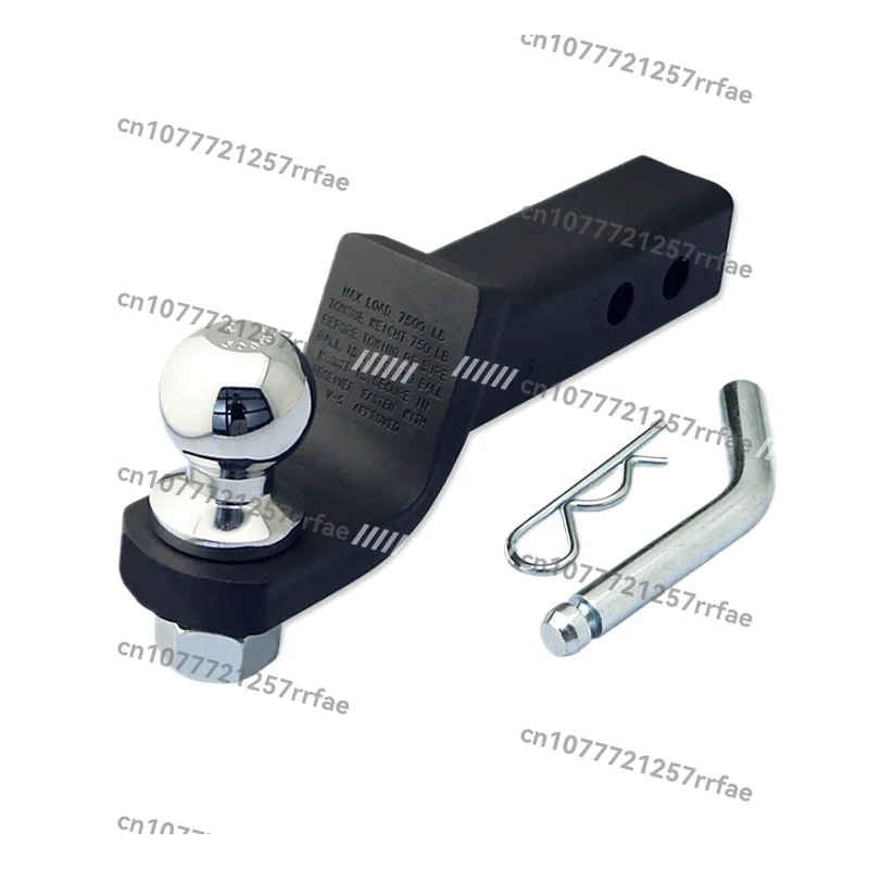 Car modification General American square mouth trailer hook Trailer arm Stainless steel tiger head traction hook Rear bar