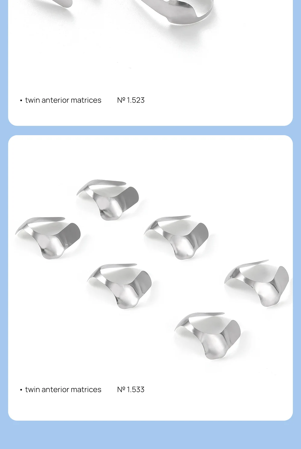 AZDENT Dental Matrix Bands Sectional Contoured Metall Matrizen M4/6/8 3,5/4,5/5,5/6,5mm Für Zähne Ersatz Zahnmedizin Werkzeuge – Detail 19