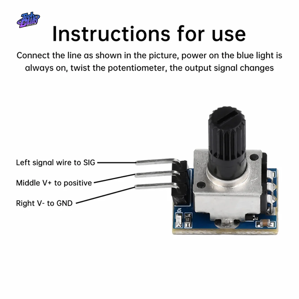 5pcs PWM Servo Controller Steering Gear Tester Module 5-24V with Rotating Potentiometer Switch Three Control Mode Power Supply