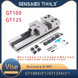 Étau modulaire de précision pour machine, étau de bureau, support de travail, machine de serrage, grand luminaire de serrage, Gt100, Gt125, 4/5 pouces