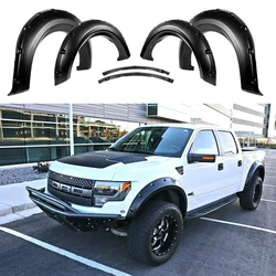 Pocket Style Fender Flares Wheel Arch for Ford F-150 RAPTOR 2009 2010 2011 2012 2013 2014 Bolt Rivet Car Styling