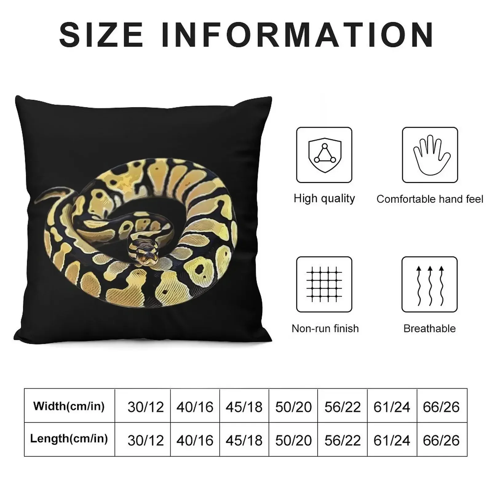 Ball Python Snake - Morph Lovers Throw Pillow Custom Cushion Photo Christmas Throw Pillows Covers pillow