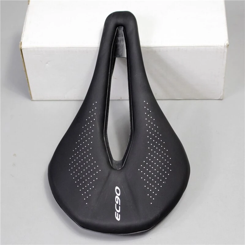 EC90 Bicycle Seat Mtb Road Bike Saddle PU Ultralight Breathable Comfortable Cushion Racing Saddles Parts Components 240x143mm