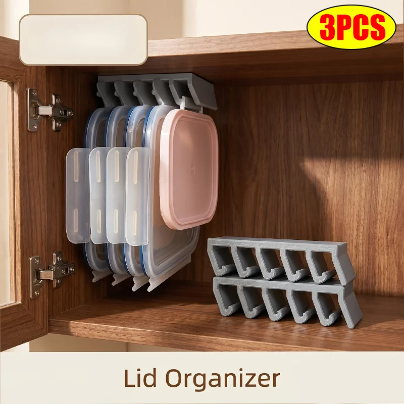 Wall Anchor Plastic - Lid Organizer, Under Cabinet Multi-Slot Lid