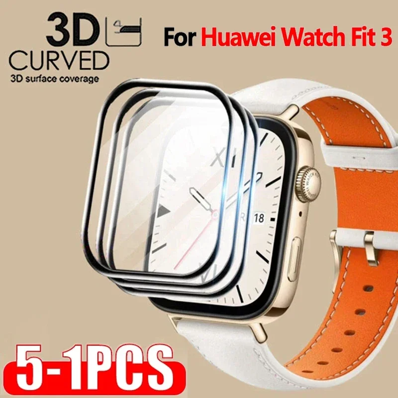 

Защитная пленка для экрана Huawei Watch Fit 3, изогнутая 3D-защитная пленка для экрана Huawei Watch Fit3 Ultra-HD, защитная пленка с полным покрытием