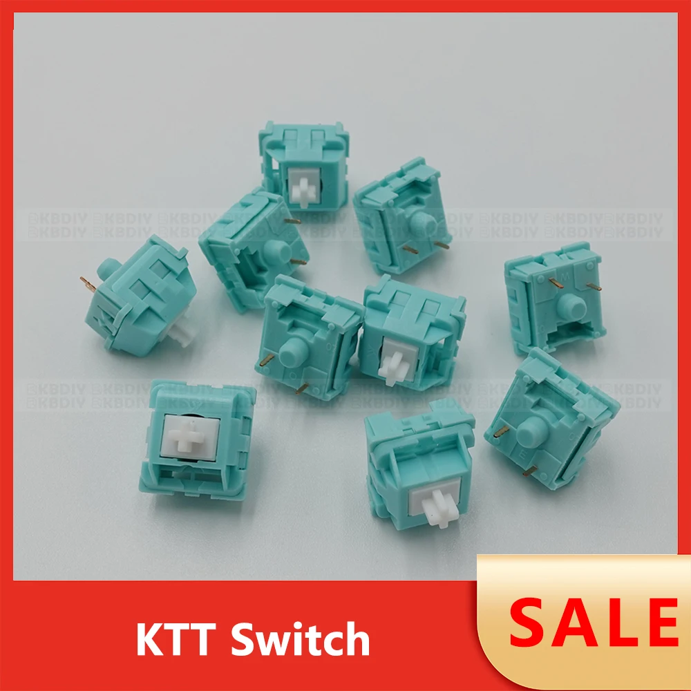 Wholesale KTT Switch Linear Tactile Kang White V3 Strawberry Mint Darling Rose Peach Matcha  for Mechanical Keyboard Switches