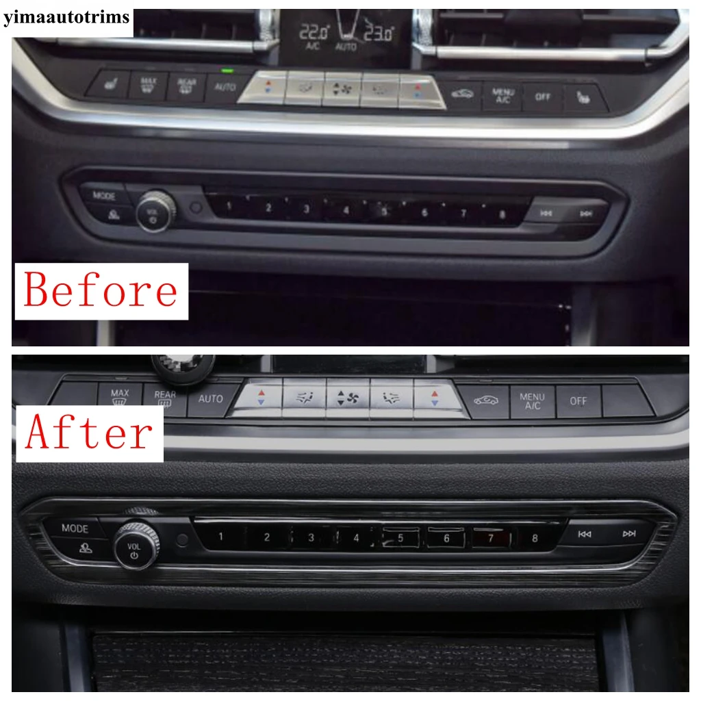 

Dashboard Central Control Sound Volumn Adjust Knob Panel Frame Cover Trim Interior Accessories For BMW 3 Series G20 2019 - 2024