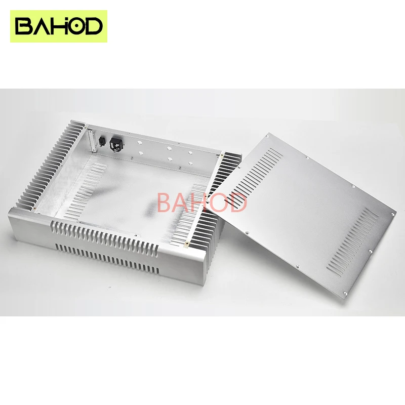 BAHOD 430*90*315mm All Aluminum Chassis Housing Brushed Oxide for DAC Amplifier Preamplifier DIY Chassis Housing