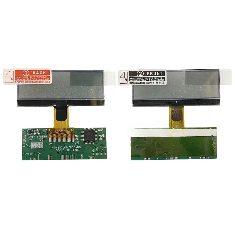 LCD Alternative For YAESU FT-857 FT-857D LCD Display Screen Replacement Part 'Zebra Stripes' Issue