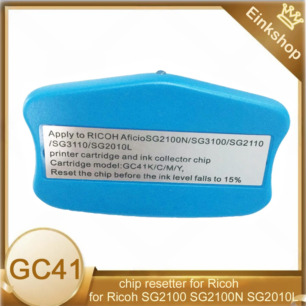 Reseteador de chip einkshop GC41 para impresoras Ricoh SG2100 SG2100N SG2010L SG3100 SG7100 SG3100SNW SG3110DNW SG3110DN SG3110