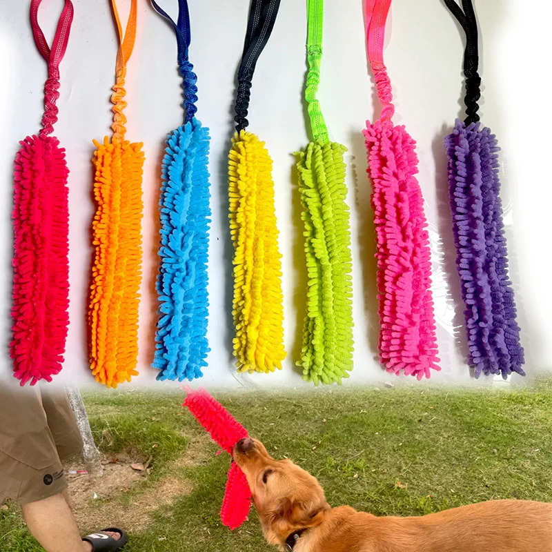

Durable Colorful Pet Chew Toy with Elastic Rope Outdoor Interactive Training Teeth Grinding Small Medium Dog Toys Hund Zubehör
