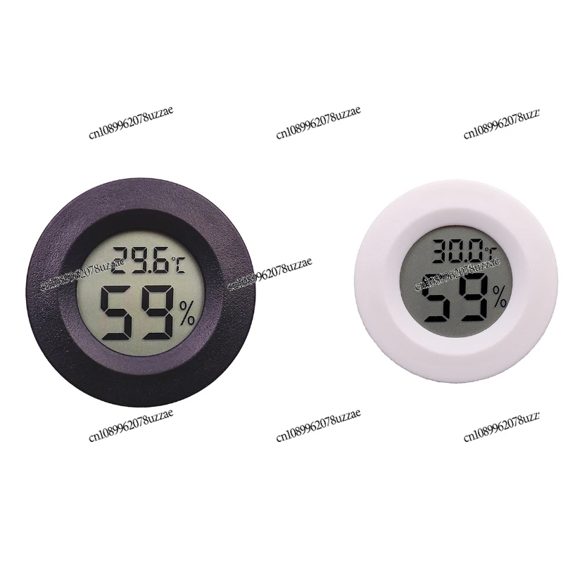 Round Embedded Electronic Thermometer, Electronic Thermometer Acrylic Box Climbing Thermometer