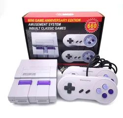 Super Classic MINI SFC TV Handheld Mini Portable Game Players Consoles Entertainment System For NES SNES Games Consoleïž660 Gameïž
