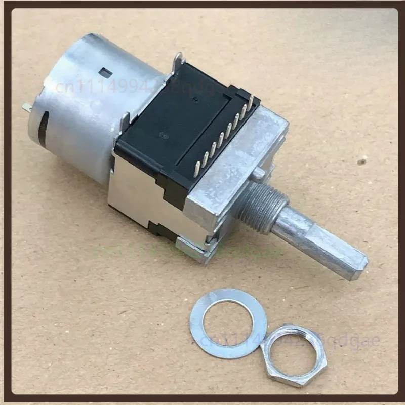 1PCS For ALPS Motorized Volume Potentiometer RK16812MG098 B100K Single Row 8 Pin Tap For Yamaha Power Amplifier Replacement