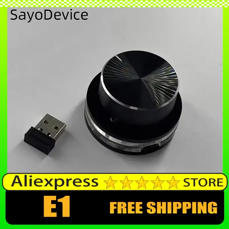 

Контроллер громкости SayoDevice E1, поверхностный циферблат, настраиваемая универсальная ручка, проводная/беспроводная мини-клавиатура с поддержкой бытовых клавиш