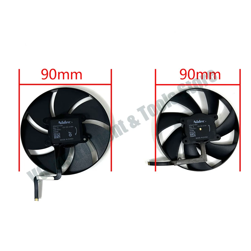 AD4A31K06 07 90mm GPU-Lüfter-Ersatz für NVIDIA RTX 4060 4060Ti 4070 Founders Edition Leiser Doppellüfter, Effiziente Kühlung – Detail 5