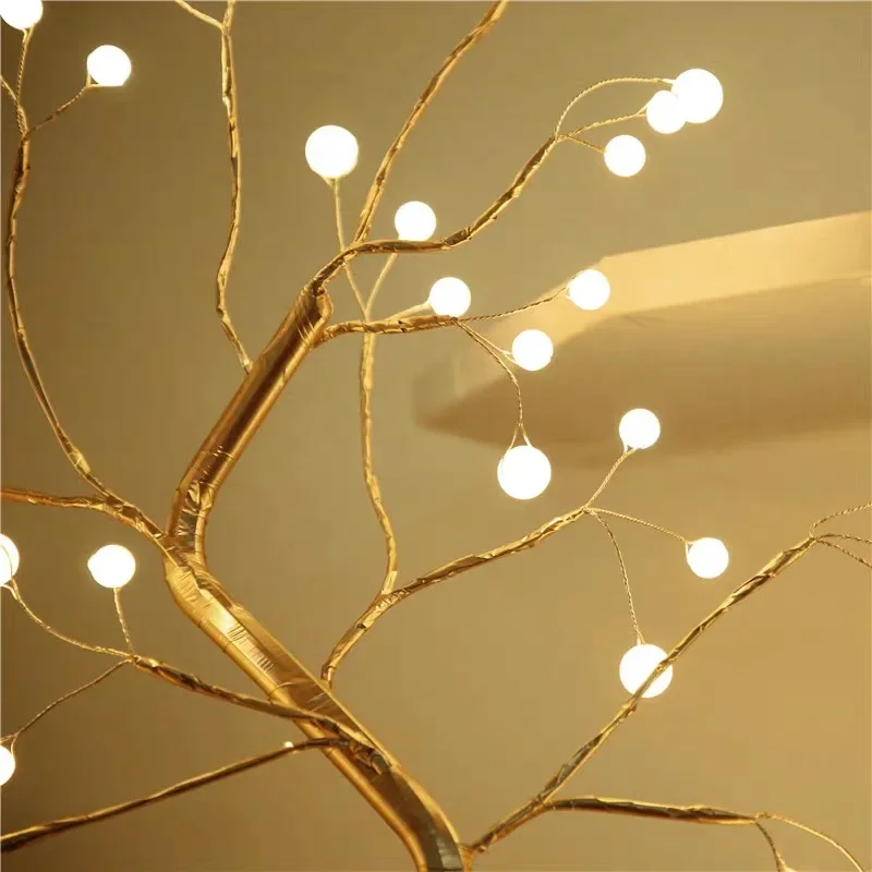 

Led Copper Wire Bedroom Light LED String Lights Holiday Fairy Lights Garland Christmas Tree Decor Wedding Party DIY Natal lamps