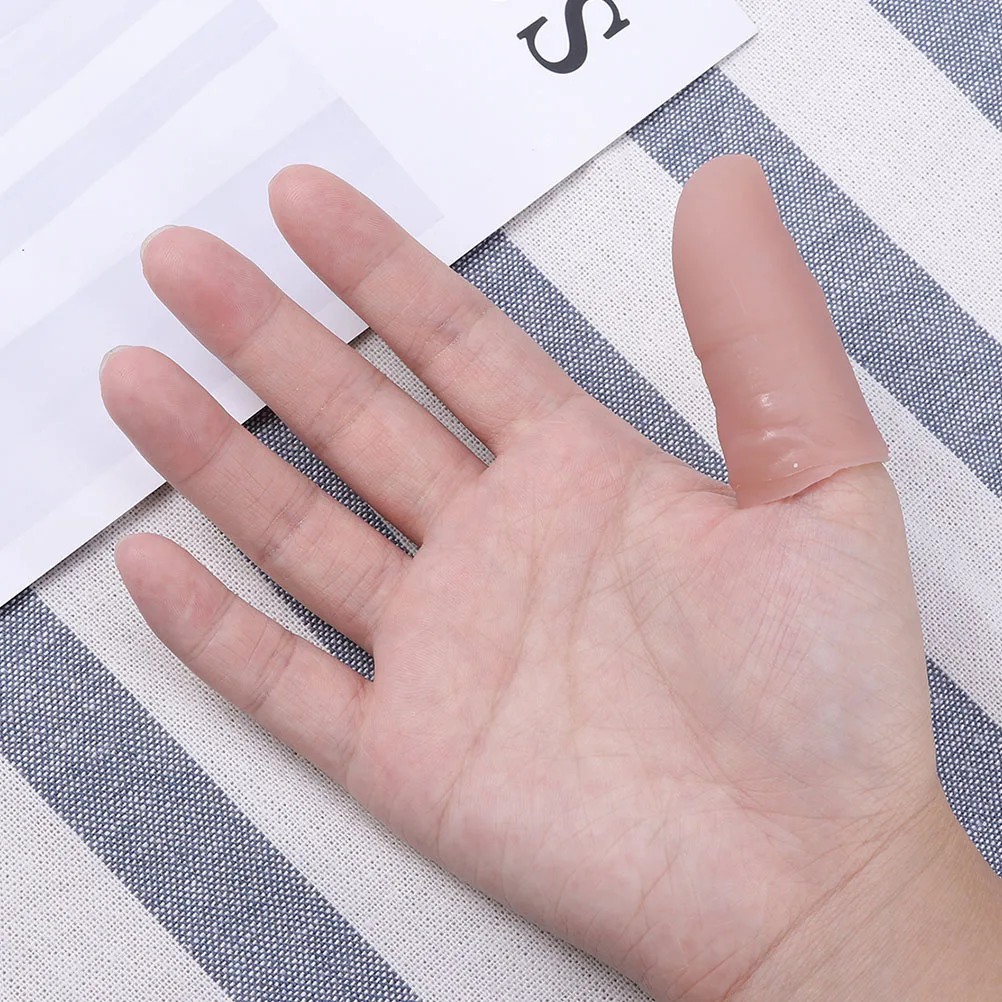 

20 Pcs Simulation Finger Stall Fake Thumb Tip Trick Boutique Artificial Fingers Magician Vinyl Thumbs Training