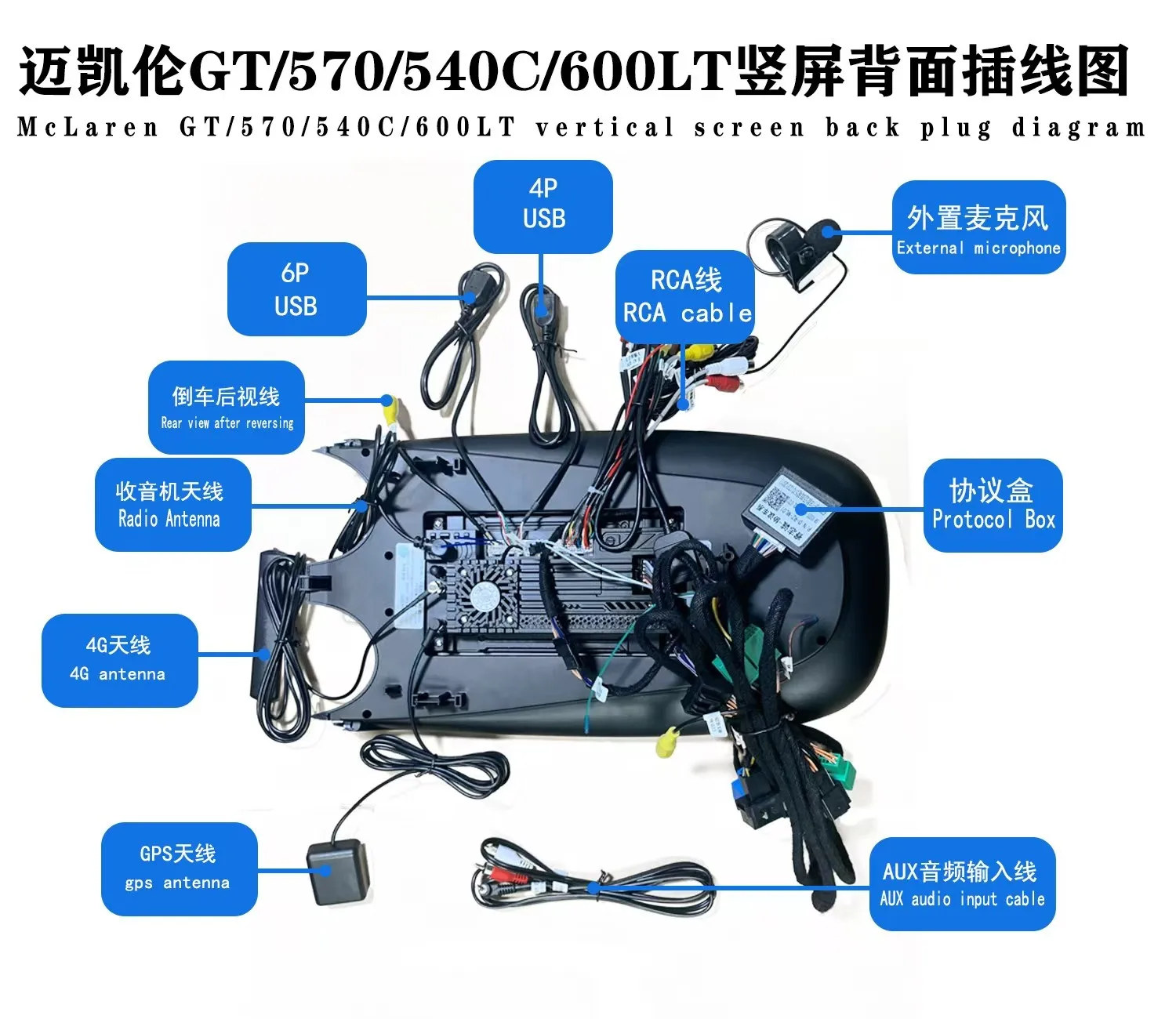 12.1 "Android นําทางรถ GPS วิทยุสเตอริโอสําหรับ McLaren GT 570 540C 600LT 15 ~ 23