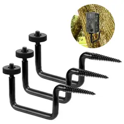 Trail Camera Mount on Tree Strong Iron Art Tracking Camera Holder Bracket for Hunting Screw Mounting Bracket Hunting Accessories