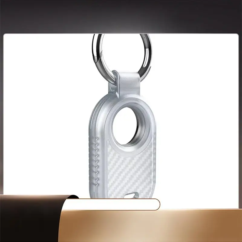 

Чехол в стиле углеродного волокна для Galaxy Smart Tag 2, локатор, анти-потерянный рюкзак, брелок, силиконовая защитная задняя крышка-X64A