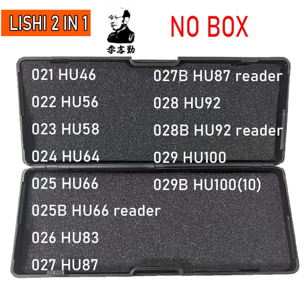 Sin caja negra 011B-020 # LiShi 2 en 1 FO38 lector GT10 GT15 para GM37 GM39 GM45 BYD01 BYD01R HU43 HU49 para herramientas de cerrajero Geely