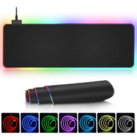 RGB LED Light Gaming Mousepad Large Mouse Pad Gamer Mouse Carpet Big Mause Keyboard Pad PC Desk Play Mat with Backlit Waterproof