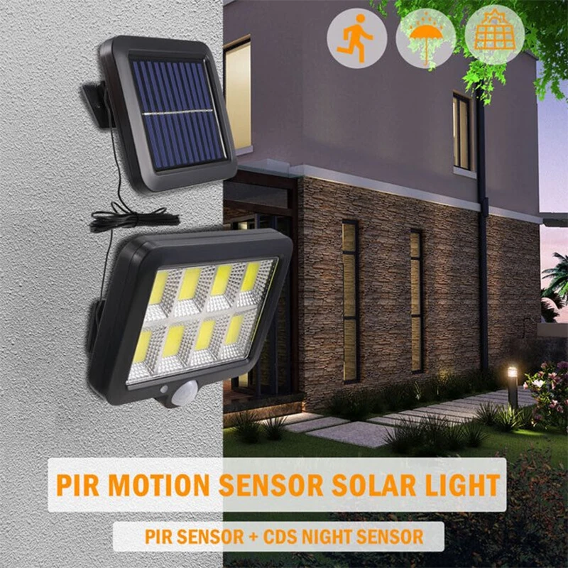 

160COB Solar Split Wall Lamp 3 Mode Waterproof Motion Sensor Garden Street Lights Solar Lamp Garden Security Wall Light