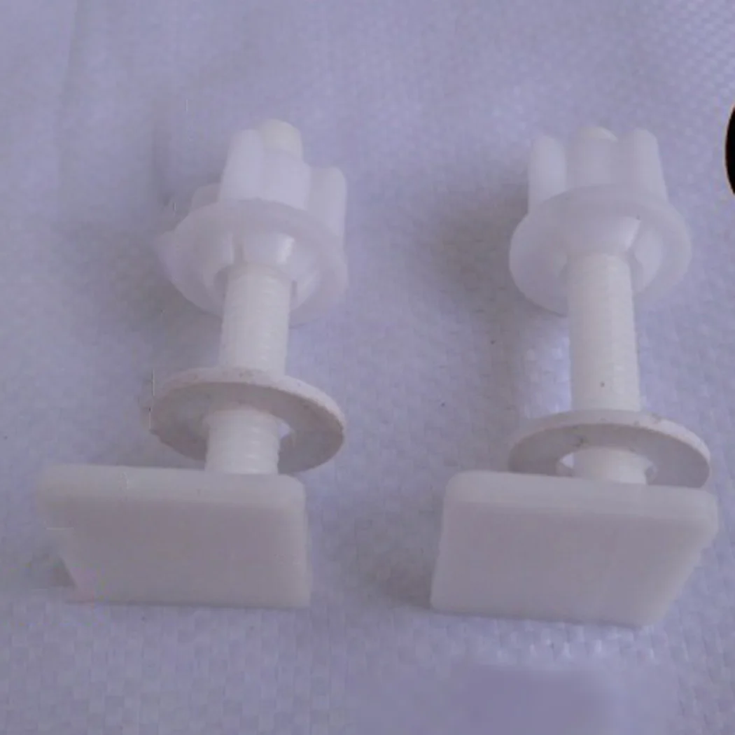 2Pcs Plastic Toilet Seat Hinge Bolt + Fitting Screws +Nuts Washers Kit For Home Bathroom Accessories 6.7*2.7*2.7cm