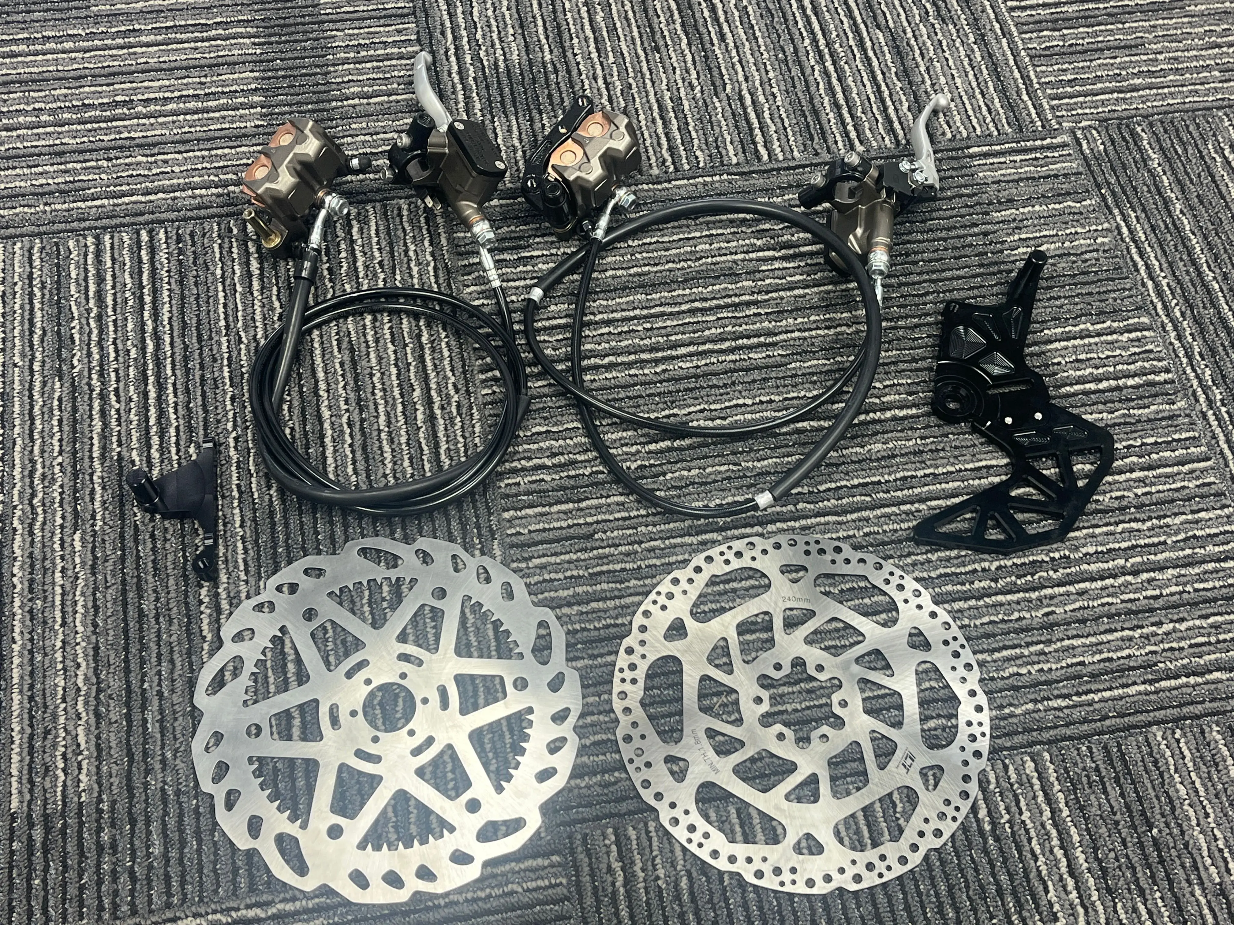 Rear Brake System Kit for Talaria Xxx, Aluminum Alloy Retrofit/Upgrade Spare Parts for Light Bee Ultra Bee