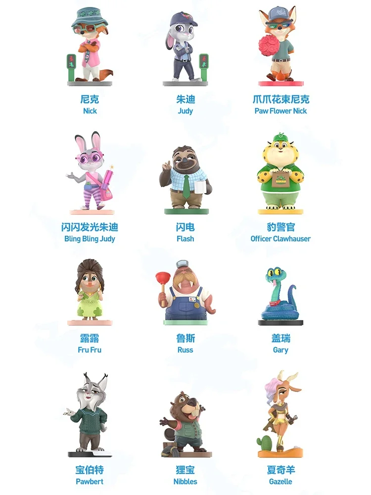 POP MART Disney Zootopia: Next Adventure Series Mystery Box Genuine Blind Box Guess Bag Ornament Figurines Home Decor Desktop image 3