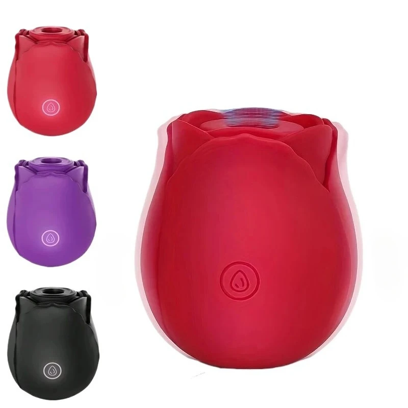 Rose Toys Vagina Sucking Vibrator Intimate Pocket Pussy Nipple Sucker Oral Licking Clitoris Stimulation Powerful Sex Toys Women