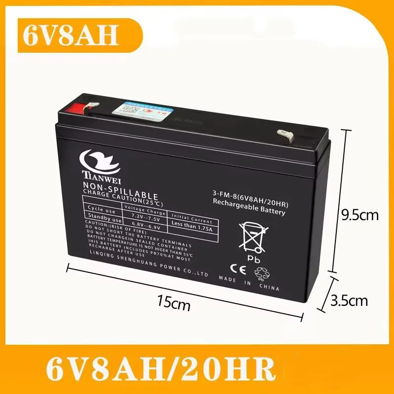 Nieuwe 6V 12V Oplaadbare Batterij Voor Kinderen Elektrische Voertuigen Speelgoed Auto's Motoren Kinderwagens Batterij 5Ah 7Ah 8Ah 12Ah