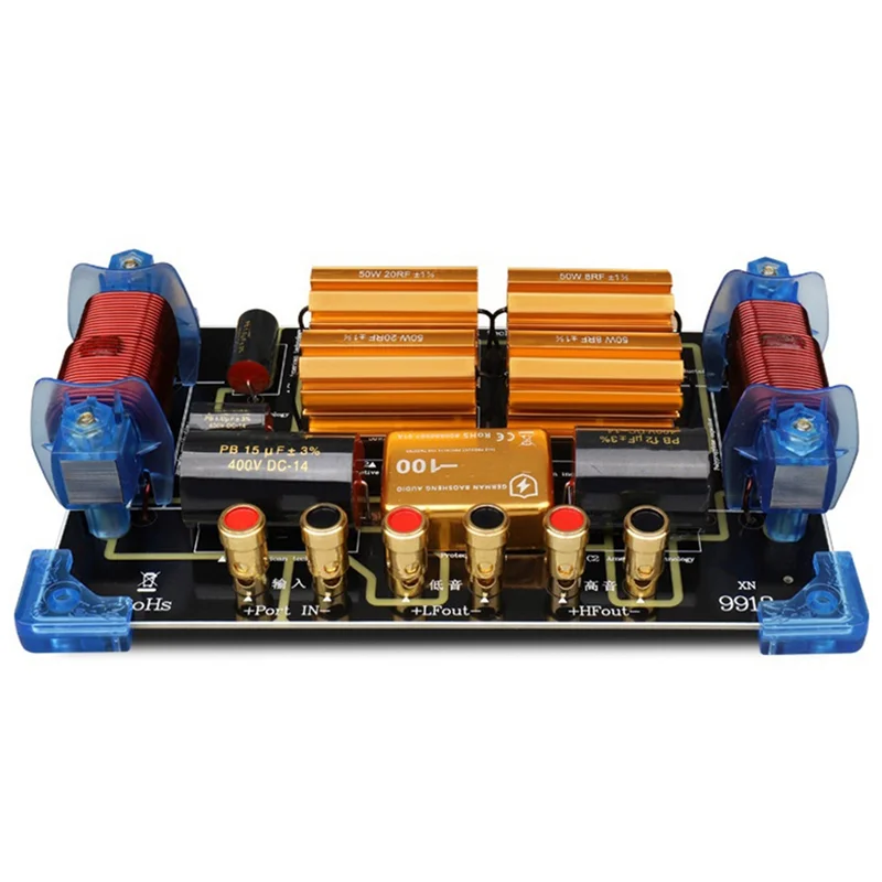 

【T07A】2 Way Speaker Crossover 1800W High Power Two Frequency Divider One High One Low For Single 15 Inch/18 Inch Speaker