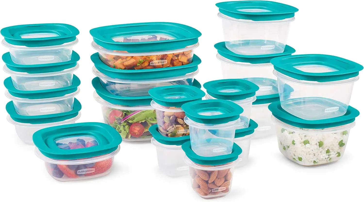 38-Piece Food Storage Containers with Snap Bases for Easy Organization and Lids for Lunch, Meal Prep, and Leftovers