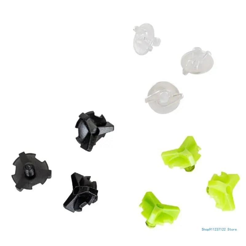 Helmet Visor Screws Replacement 3 Pack Helmet Black/Green/Transparent Screws