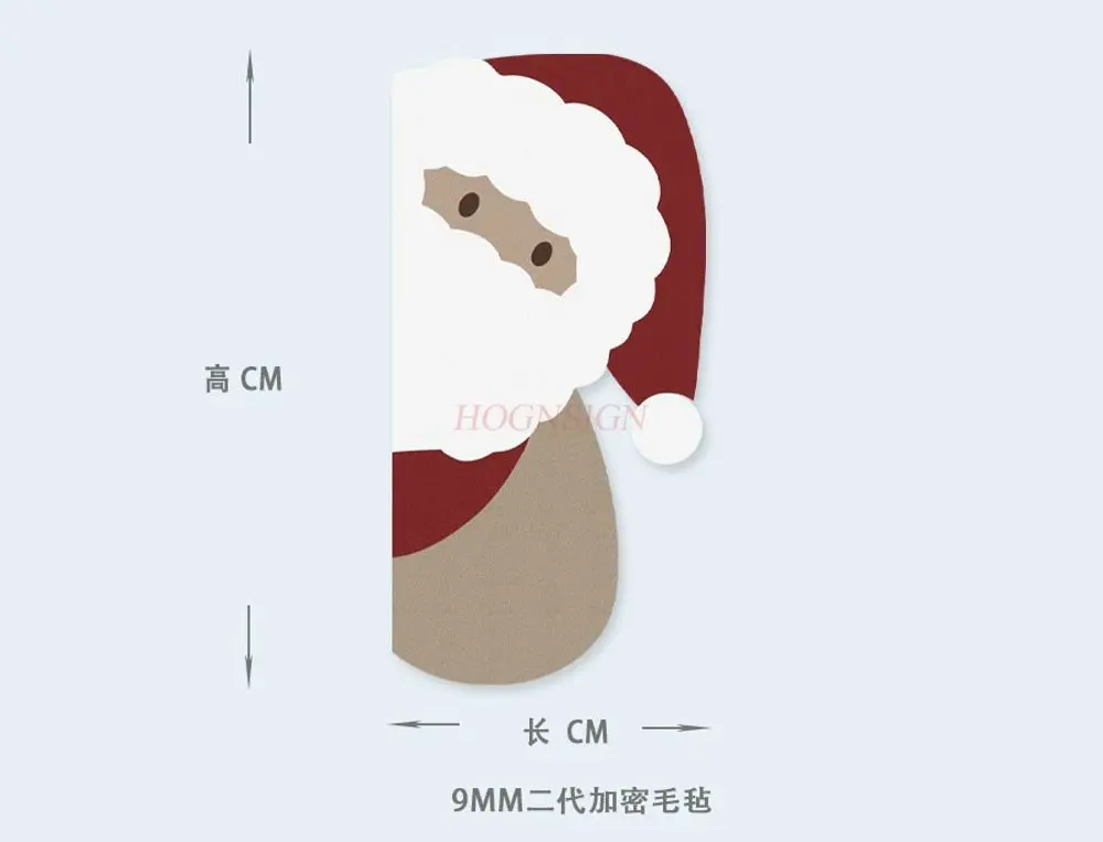 Autocollants muraux en feutre du père noël, 1 pièce, décoration murale culturelle pour salle de classe, décoration sur le thème de noël, mur photo