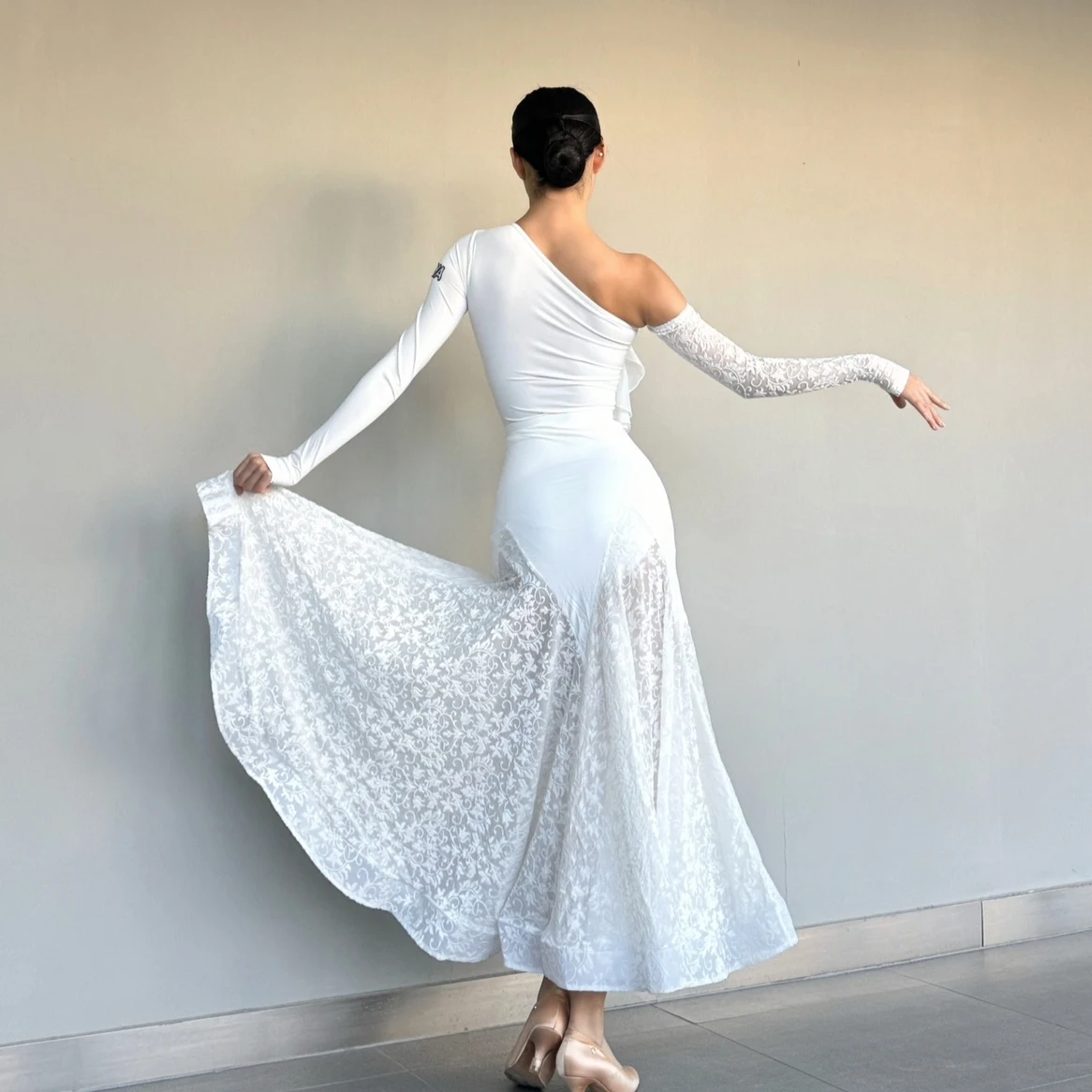 grace dress grace loves lace Corset White Crepe Wedding Dress Fit & Flare Mermaid Boning Made to Order XL James by Grace Loves Lace