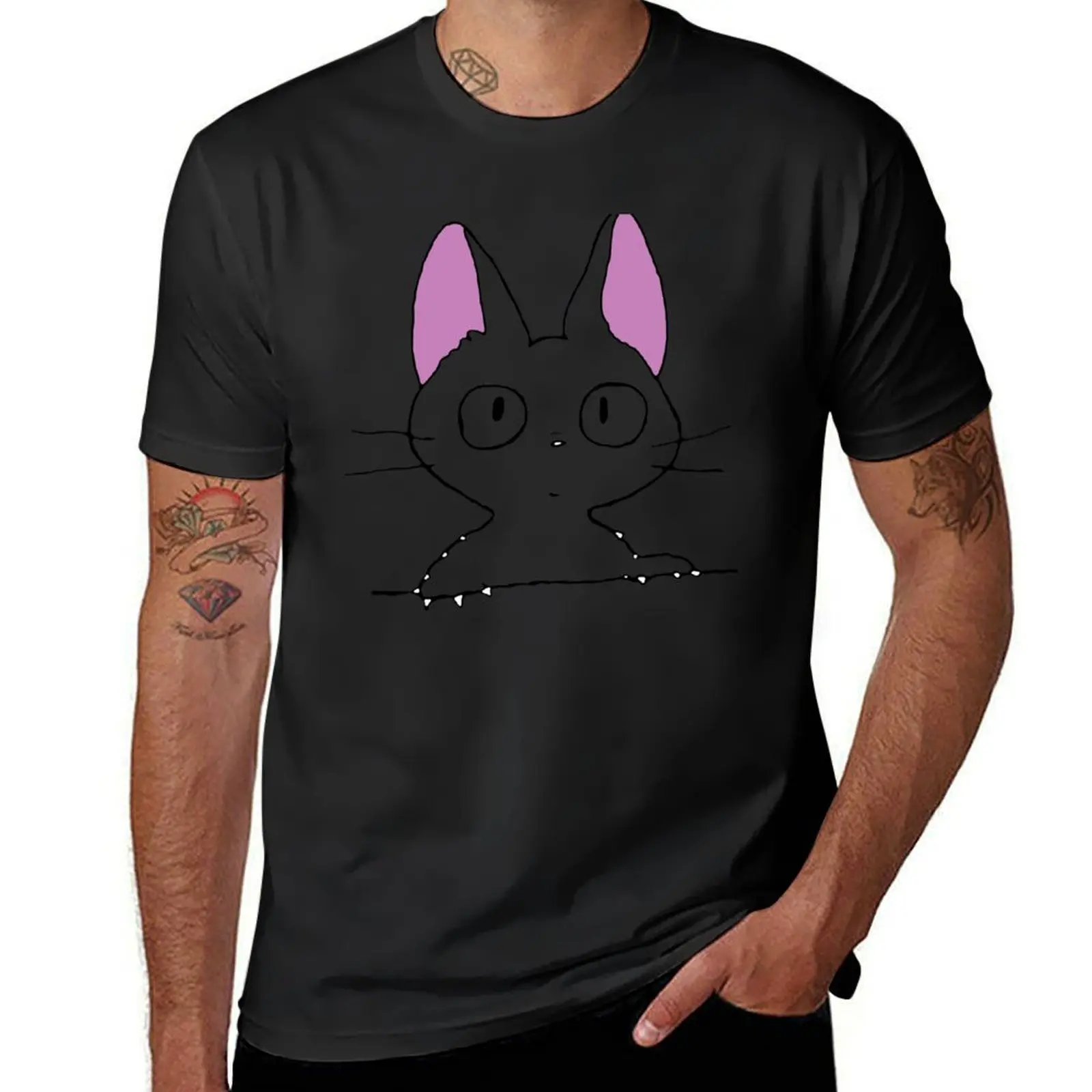 Curious Cat (Cute) T-Shirt sports fans tees tshirts for men