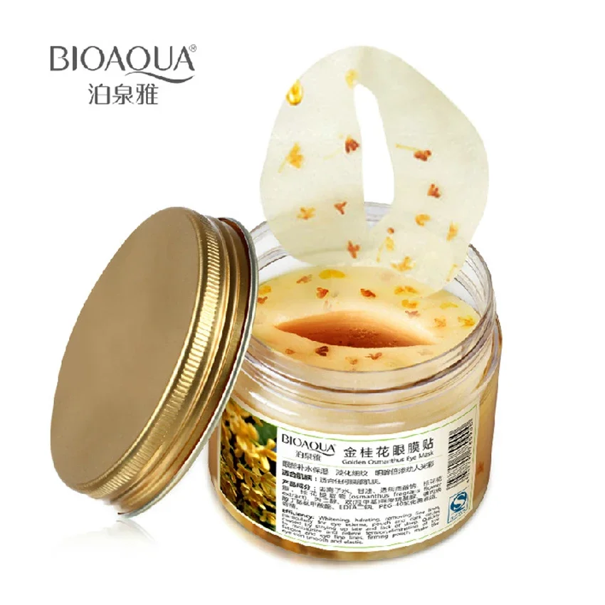 Osmanthus Skin Female Collagen Eyemask Posted Hydrating Relax Patches Girl Eye Sleep Mask Osmanthus Eye Mask 80pcs