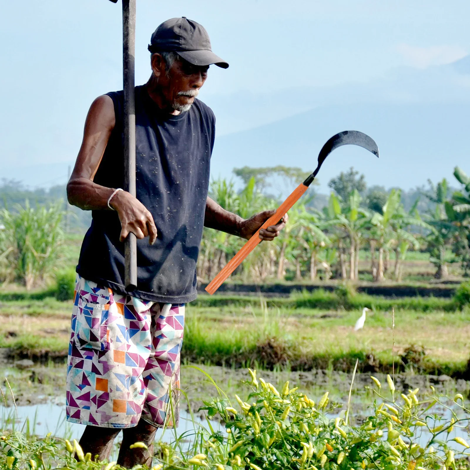 مقبض معاول خشبية، مقبض بديل متين من الخشب الصلب لأدوات الزراعة والبستنة، قبضة عملية، أداة فعالة للاستخدام