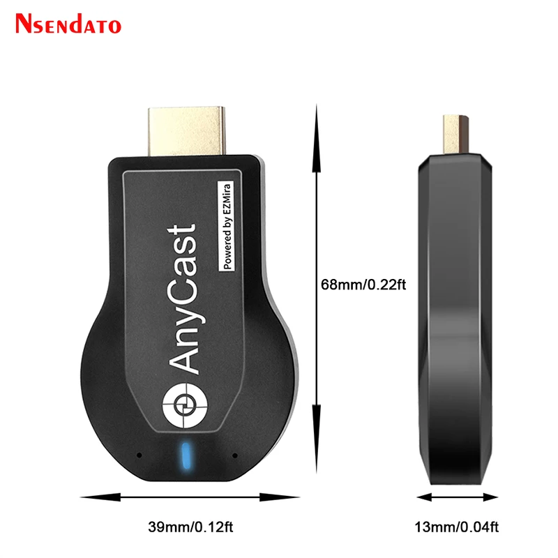 Anycast-receptor inalámbrico ezcast Miracast, dispositivo Miracast, para DLNA, AirPlay, Mirroring, HD TV Stick, Wifi, para IOS y Android