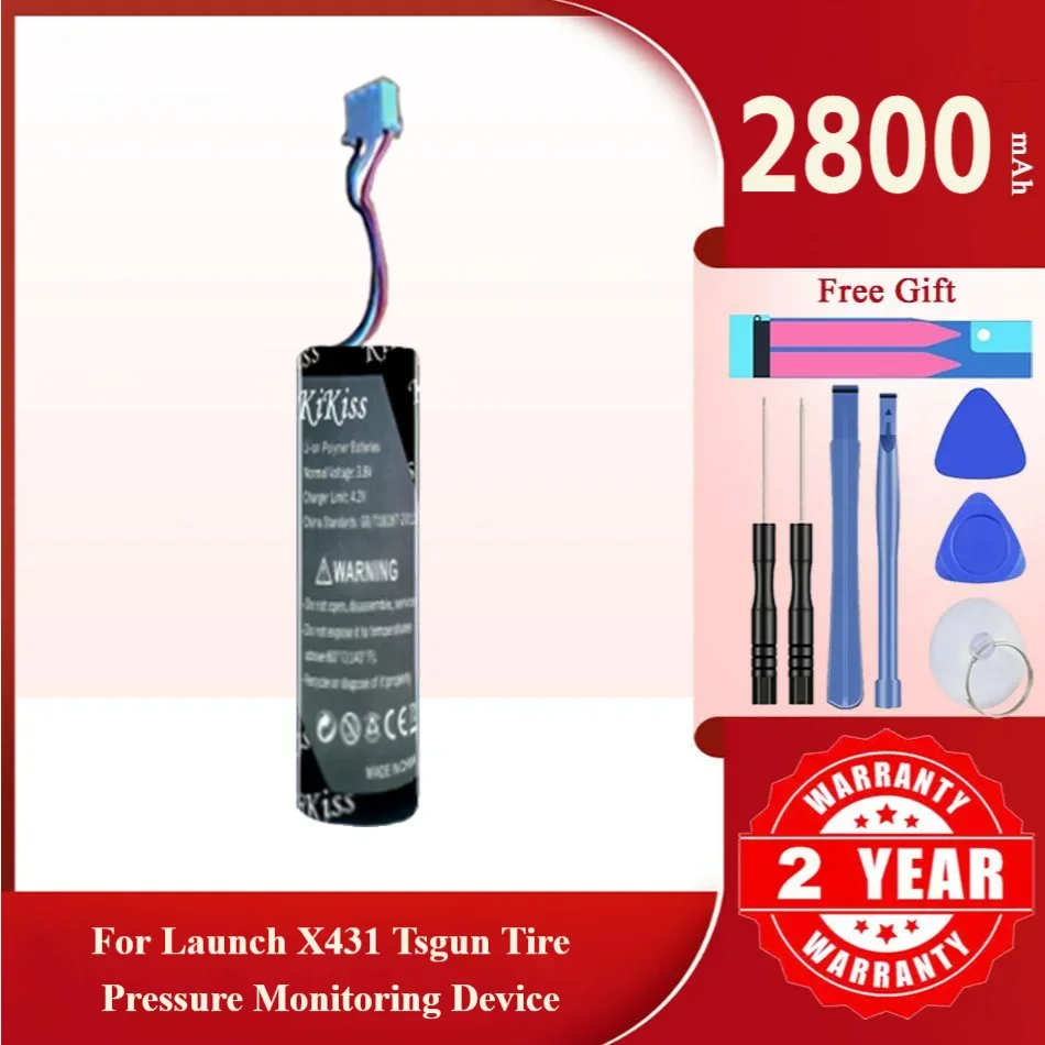 

2800mAh KiKiss Powerful Battery For LAUNCH X431 TSGUN Tire pressure monitoring device