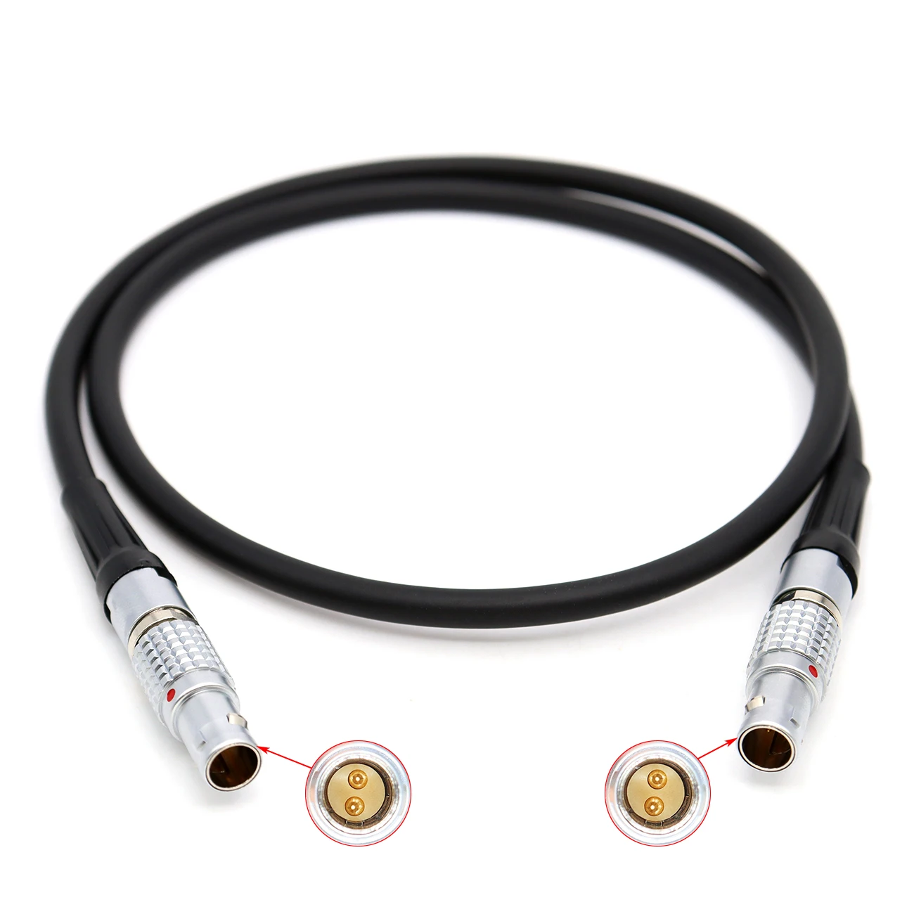 Kabel Teradek/Alexa 12 V Kabel zasilający 2-pinowy Pulg męski na 2-pinowy do kabla zasilającego Teradek/Paralinx — zdjęcie 2