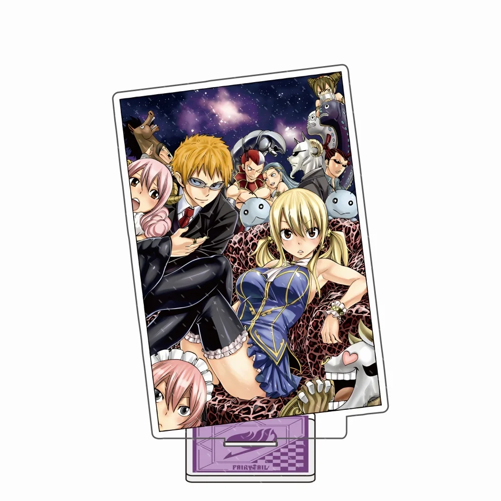 Anime FAIRY TAIL Wendy Marvell Erza Scarlet Lucy Heartfilia Acrylic Stand 15cm keyring Ornaments Figure Stand Halloween Gifts view 6